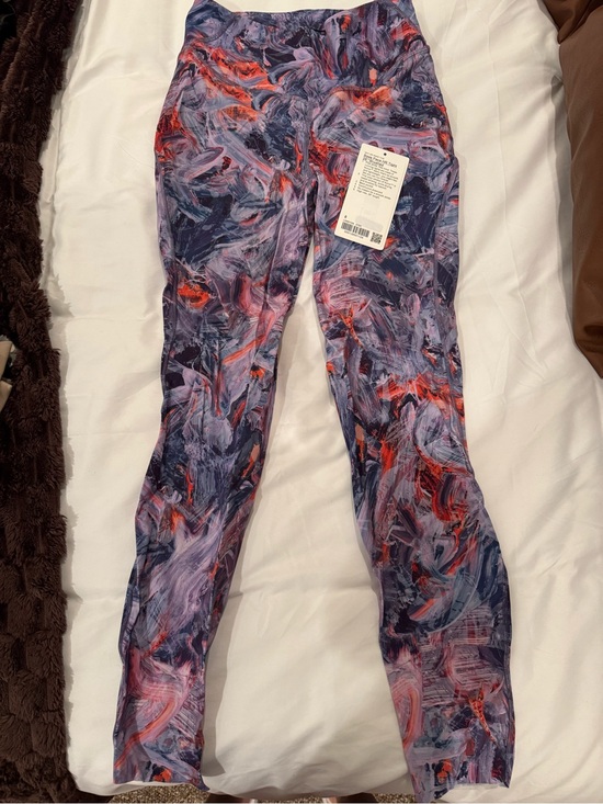 lululemon athletica Pants - Lululemon athletica Abstract Brushstroke High-Rise leggings - Purple & Red